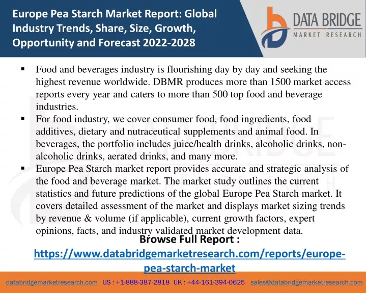 europe pea starch market report global industry