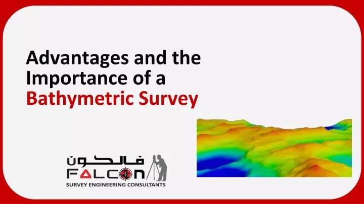 advantages and the importance of a bathymetric survey