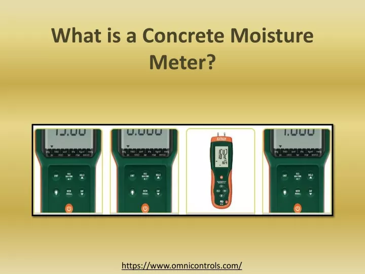 what is a concrete moisture meter