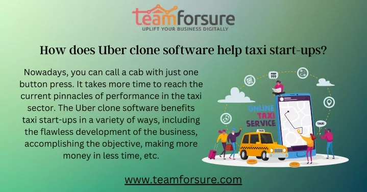 how does uber clone software help taxi start ups