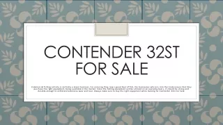 Contender 32st For Sale