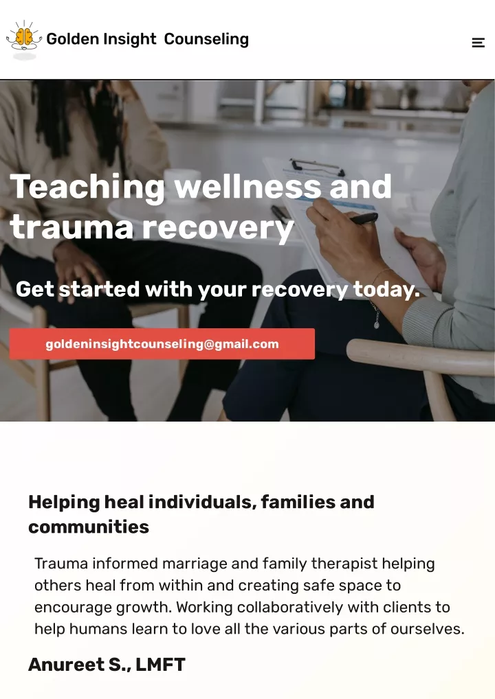 teaching wellness and trauma recovery