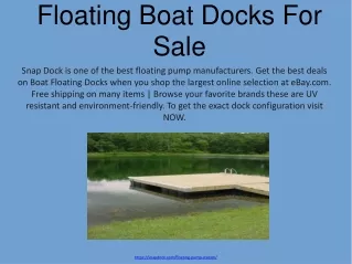 Floating Boat Docks For Sale