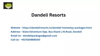 Dandeli Packages | Dandeli Resorts