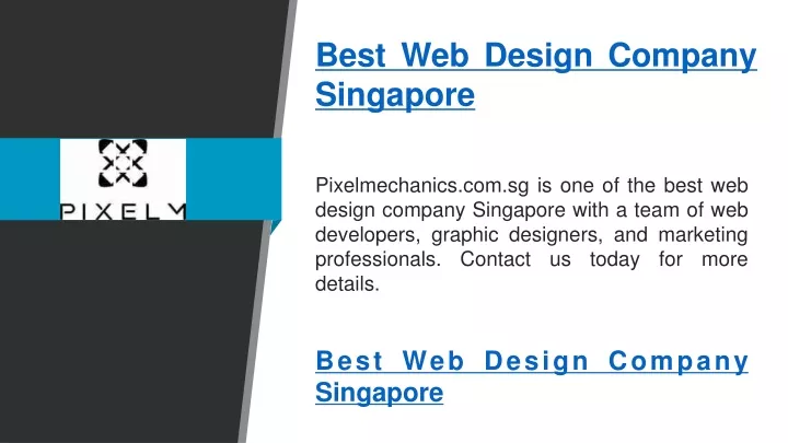 best web design company singapore