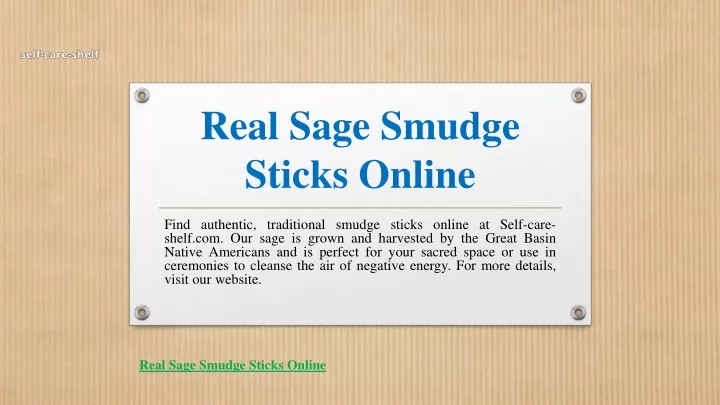 real sage smudge sticks online
