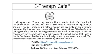 e therapy cafe