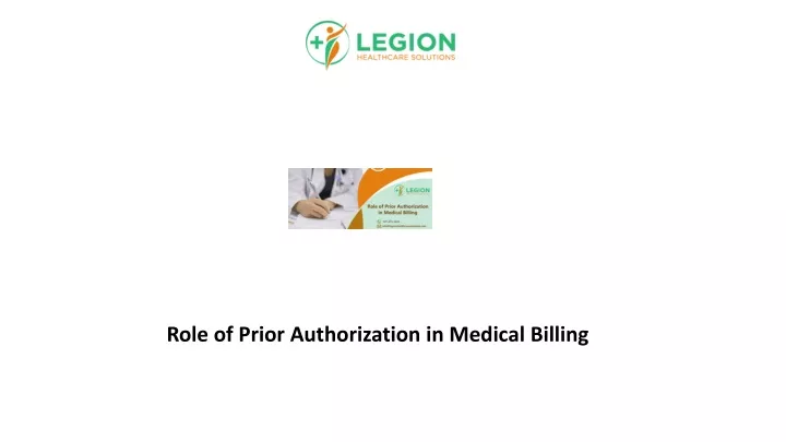 role of prior authorization in medical billing