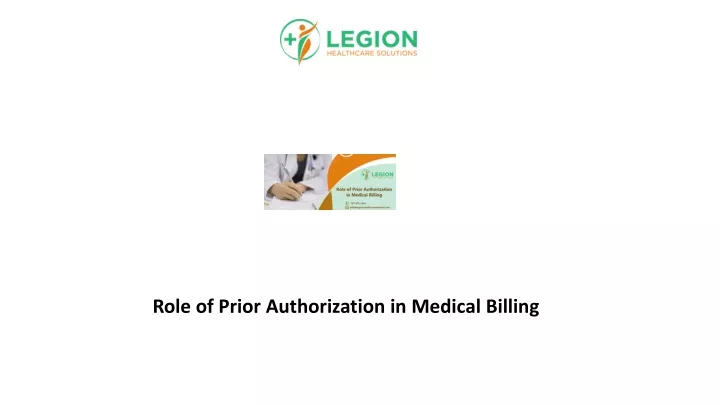 role of prior authorization in medical billing