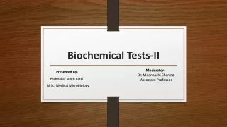 Biochemical Test 2nd part
