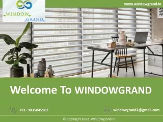 Window Blinds in Bangalore