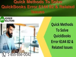 quick methods to solve quickbooks error 6144 82 related issues