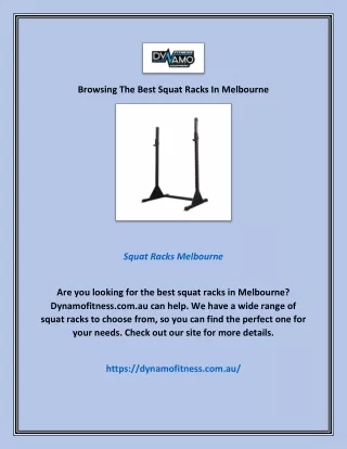 browsing the best squat racks in melbourne