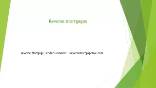 Reverse Mortgage Lender Colorado Reversemortgagelive.com......