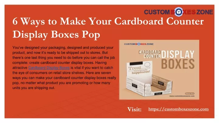 6 ways to make your cardboard counter display boxes pop