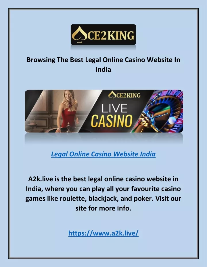 browsing the best legal online casino website