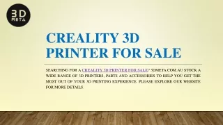 Creality 3d Printer for Sale | 3dmeta.com.au