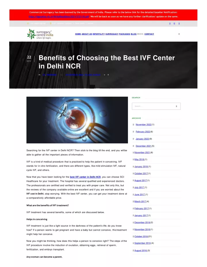 benefits of choosing the best ivf center in delhi ncr