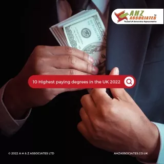 12 highest paying degrees in the UK 2022