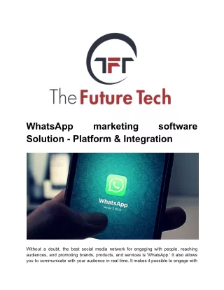 whatsapp solution platform integration