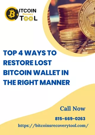 Restore Lost Bitcoin Wallet In The Right Manner