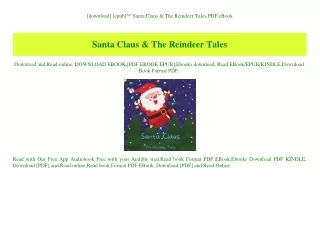 [download] [epub]^^ Santa Claus & The Reindeer Tales PDF eBook