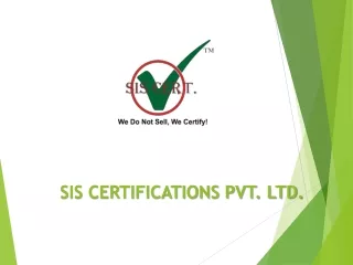 sis certifications pvt ltd