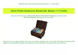 {EBOOK} Harry Potter Hardcover Boxed Set Books 1-7 (Trunk) ebook
