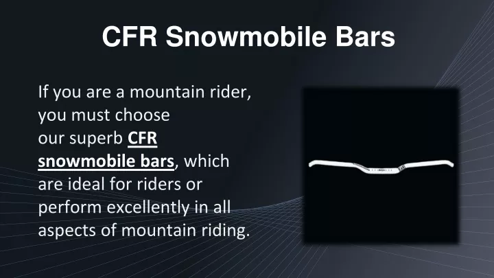 cfr snowmobile bars