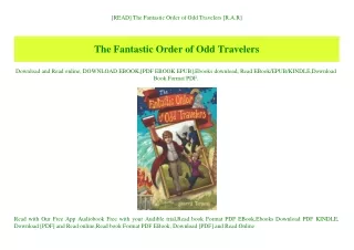 [READ] The Fantastic Order of Odd Travelers [R.A.R]