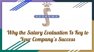 Why the Salary Evaluation Is Key to Your Company’s Success