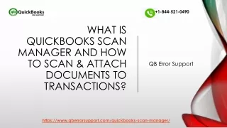 What is QuickBooks Scan Manager