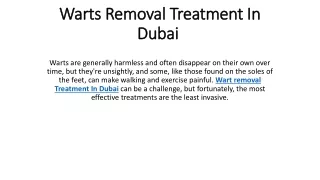 warts removal treatment in dubai