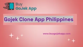 Gojek Clone App Philippines