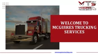 Flatbed Delivery Services – McGuires Trucking Services