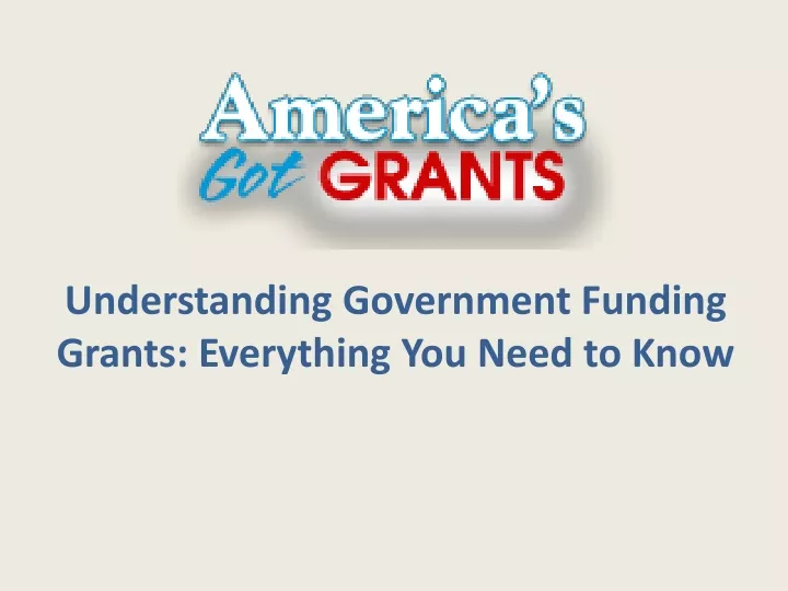understanding government funding grants everything you need to know