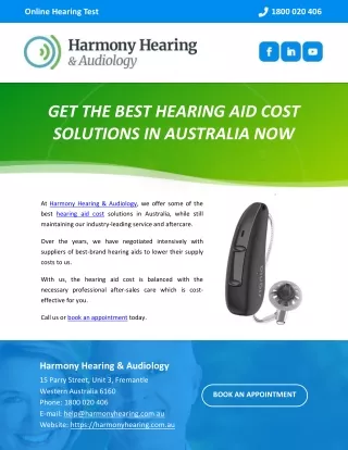 GET THE BEST HEARING AID COST SOLUTIONS IN AUSTRALIA NOW