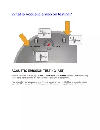What is Acoustic emission testing - One Stop NDT