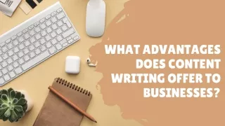 what advantages does content writing offer