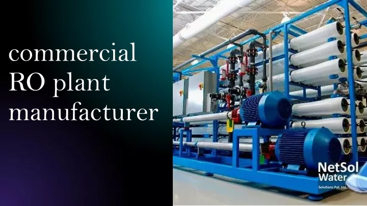 commercial ro plant manufacturer