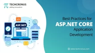 Best Practices for Asp.Net Core Application Development | Techcronus