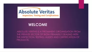 BIS Certification for electronic products - Absolute Veritas