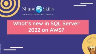 What’s new in SQL Server 2022 on AWS