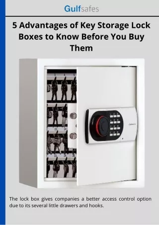5 advantages of key storage lock boxes to know