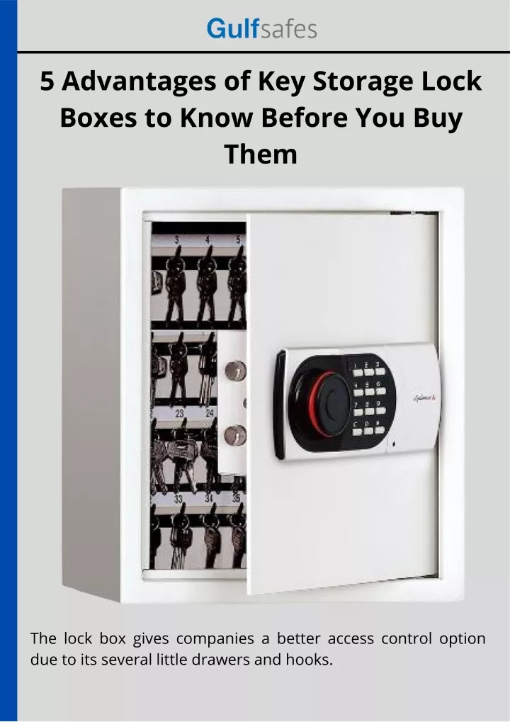 5 advantages of key storage lock boxes to know