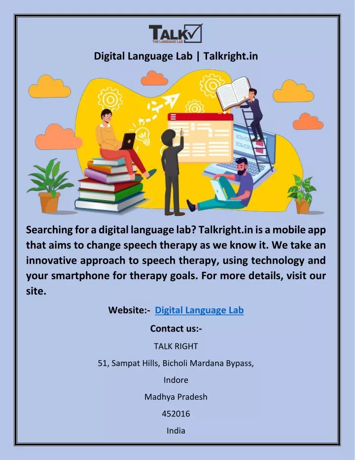 digital language lab talkright in
