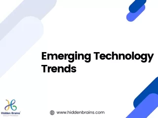 Top Emerging Technology Trends That Can Transform Your Business