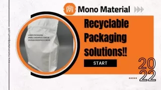 Monomaterial packaging solutions in sydney - Mono Material