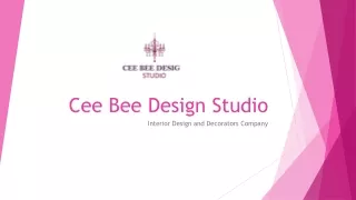 Contact With Best Interior Designer in Kolkata,Bangalore - Cee Bee Design Studio