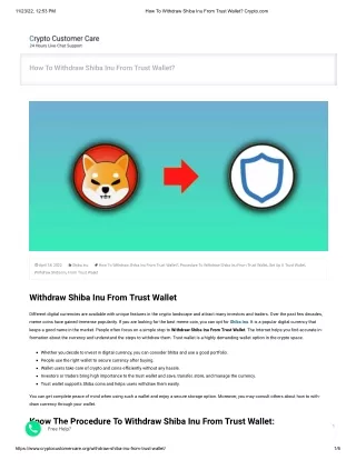 How To Withdraw Shiba Inu From Trust Wallet_ Crypto.com